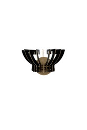 Opviq Crown Sconce 209-TS2 Negra